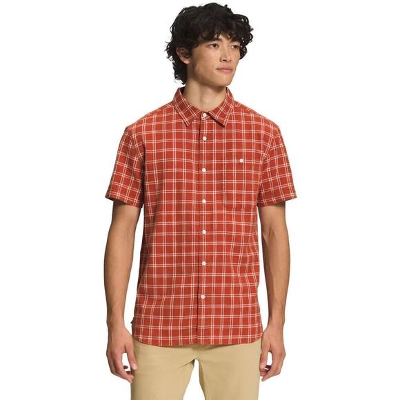 The North Face NWT Loghill Short-Sleeve Shirt Mens Button Down Plaid Print Small - Picture 2 of 5